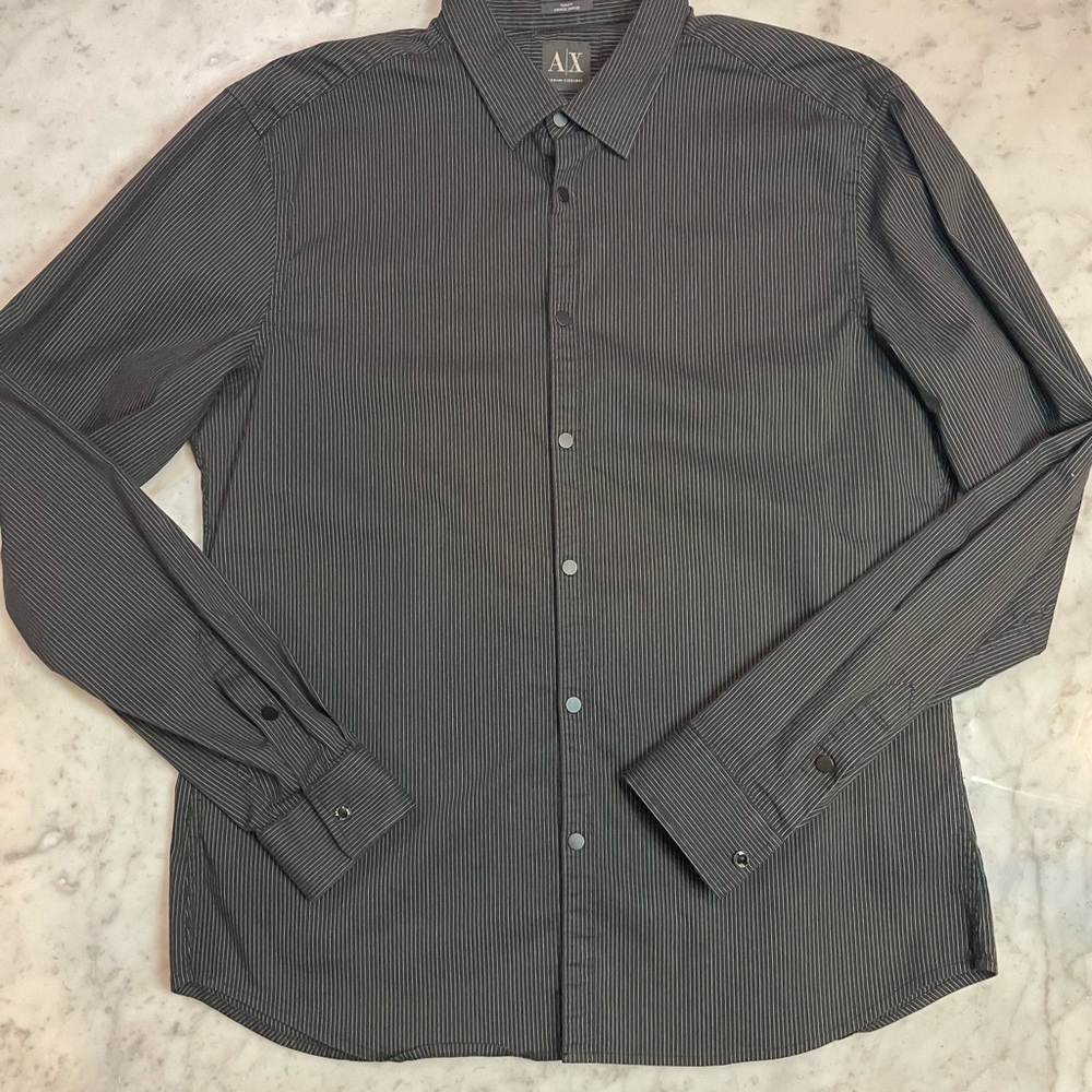 Armani Exchange Snap Button Down​